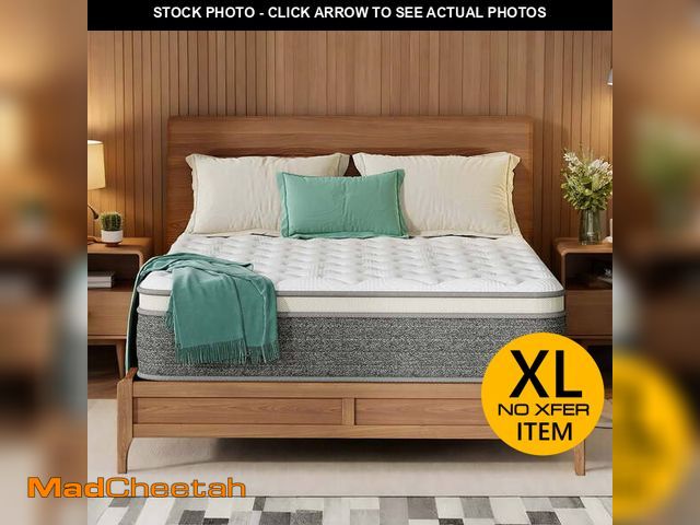 Lot 74-12835064 - GREOO Queen Size 12 inch Hybrid Firm Gel Memory Foam Mattress with Reinforced Edge, Pocketed Springs...