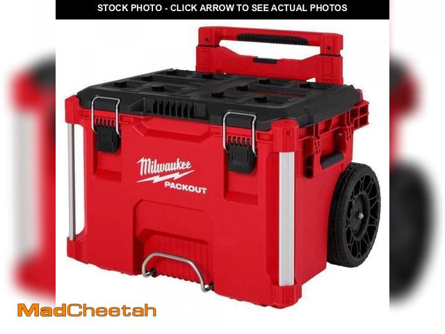 Lot 74-12359793 - Milwaukee PACKOUT 22 in. Rolling Modular Tool Box Low Profile Handle - UNUSED