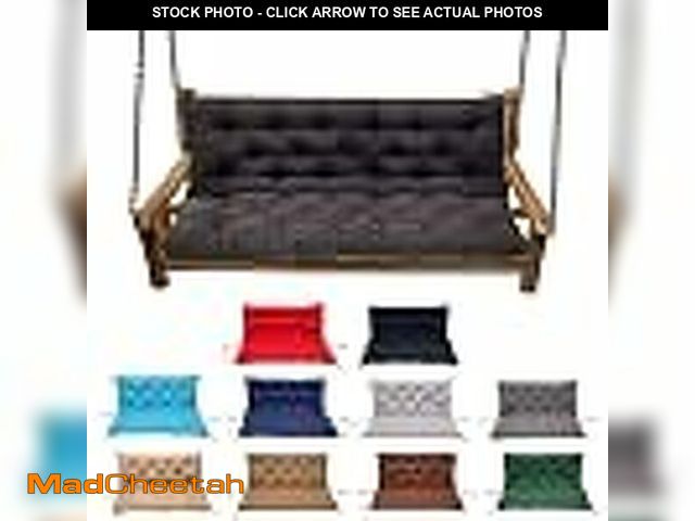 Lot 74-14349160 - YXMKJOS Swing Cushion Replacement Outdoor Porch Waterproof Bench Cushion 2-3 Seater Washable Bench R...