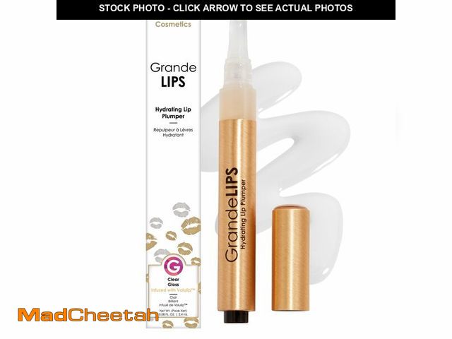 Lot 74-14147992 - Grande Cosmetics GrandeLIPS Hydrating Lip Plumper Gloss - for Fuller-Looking, Hydrated Lips - Clear ...