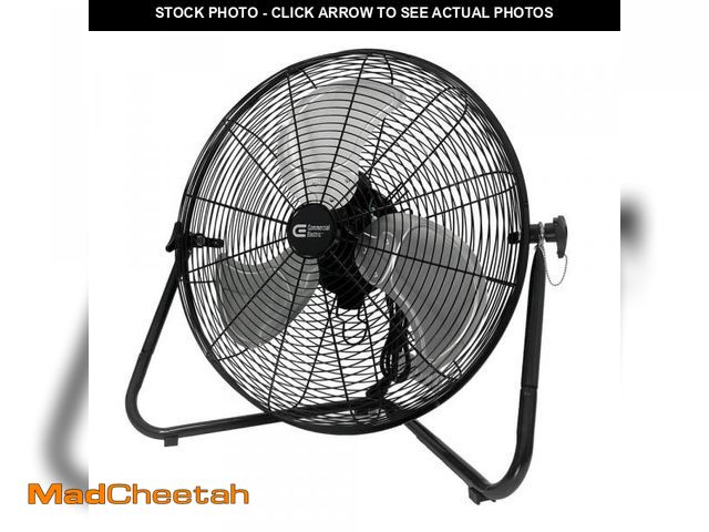 Lot 74-12146145 - Commercial Electric 20 in. 3-Speed High Velocity Floor Fan - UNUSED