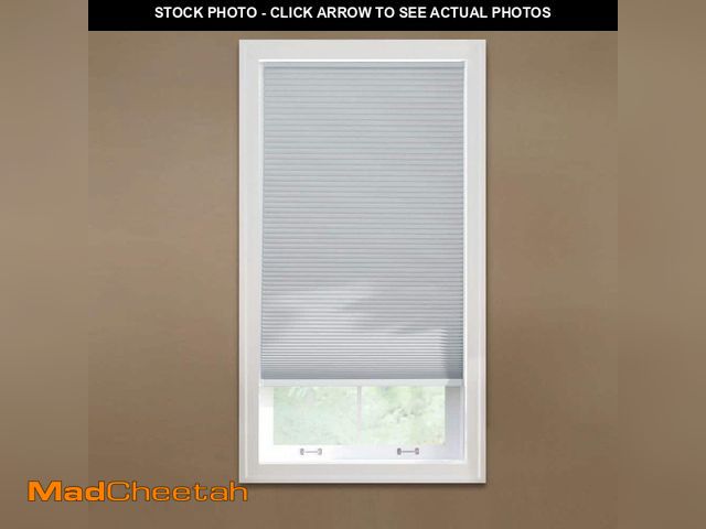 Lot 74-12585283 - Shadow White 9/16 in. Cordless BO Fabric Cellular Window Shades-36.375 in. W x 64 in.L (Actual Size ...