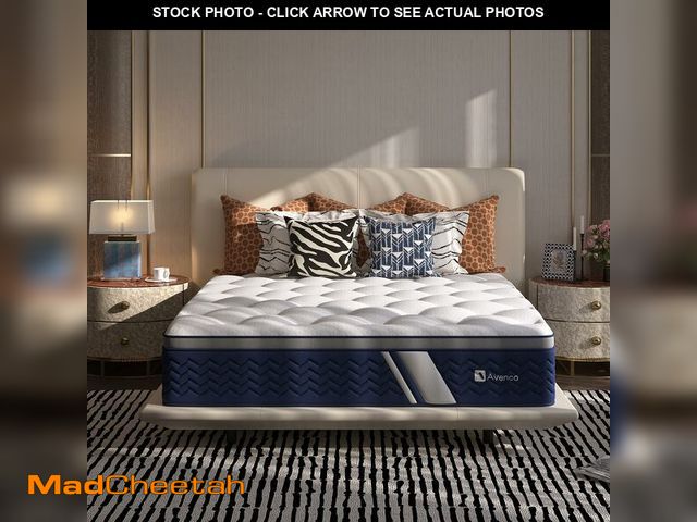 Lot 74-14610572 - Avenco SyncDeep Full Mattress 12 Inch, Firm Hybrid Cooling, Lumbar Support - UNUSED