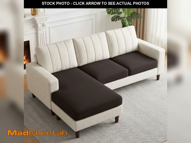 Lot 74-14210400 - KinCam Sectional Couch Covers Stretch Couch Cushion Covers for L Shaped Couch Cover, Sofa Cushion Co...