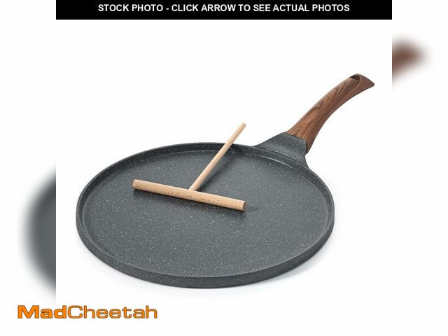 Lot 74-12705607 - SENSARTE Nonstick Crepe Pan, Swiss Granite Coating Dosa Pan Pancake Flat Skillet Tawa Griddle 10-Inc...