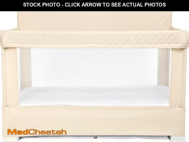 Lot 74-12365730 - (SOME DAMAGE) Baby Delight Lunaire Full Size Crib | Breathable Mesh Baby Crib | Tool-Free Assembly B...