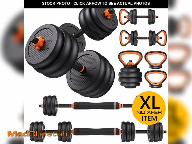 Lot 74-13776564 - (MISSING HARDWARE) FEIERDUN 5-IN-1 Dumbbell Set - USED