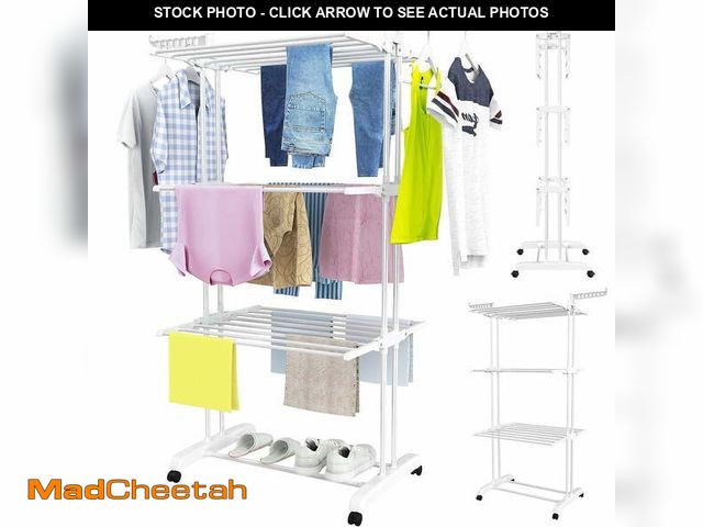 MadCheetah.com - Lot 74-13146683 - Clothes Drying Rack, 4-Tier Foldable ...