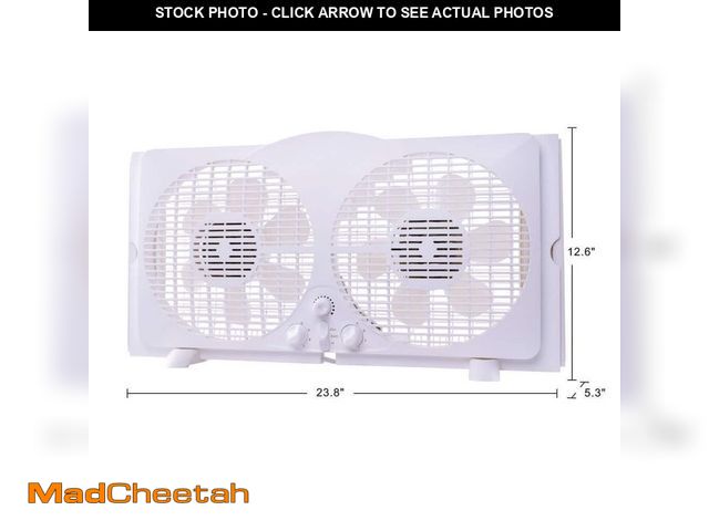 Lot 74-12893713 - Hampton Bay 9 in. Twin Window Fan - UNUSED