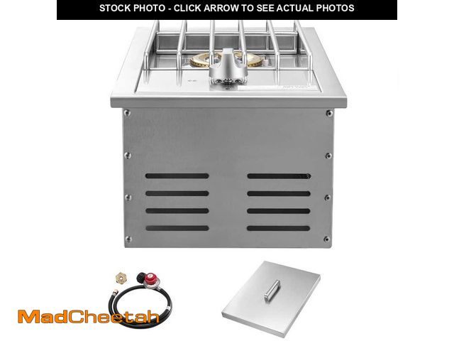 Lot 74-12746777 - SVOPES Single Grilling Side-Burner, Stainless Steel Built-In 1-Burner Side Burner 15,000 BTU Propane...