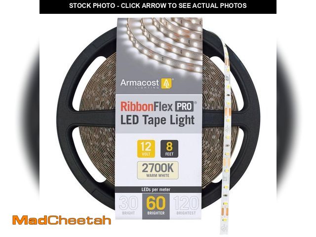 Lot 74-14113204 - Armacost Lighting RibbonFlex Pro 8.2 ft. LED Tape Light 60 LEDs/m Soft White (2700K) - UNUSED