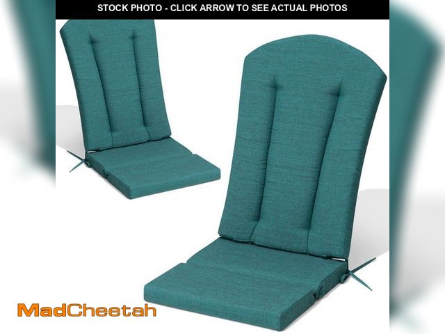 Lot 74-14254410 - Crestlive Products 41 in. x 20 in. 2-Piece Deep Seating Outdoor Adirondack Chair Cushion in Green - ...