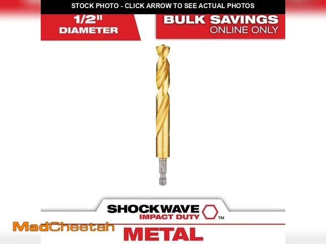 Lot 74-14358295 - Milwaukee SHOCKWAVE 1/2 in. Titanium Twist Drill Bit - UNUSED