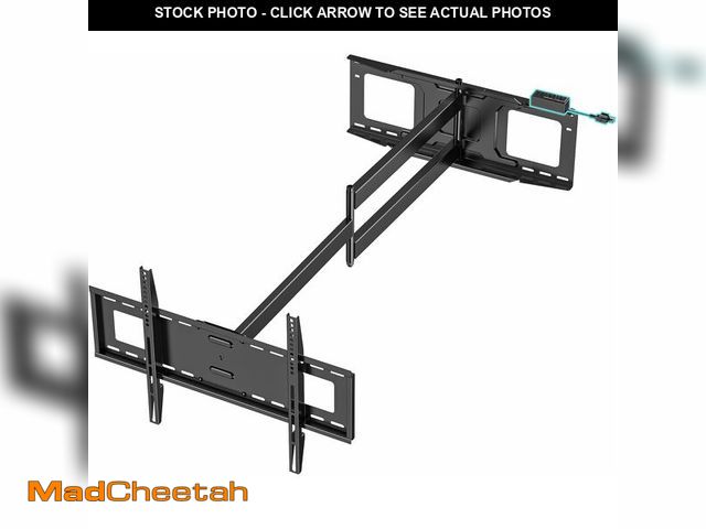 Lot 74-13926816 - 48'' Extension Extra Long Arm TV Wall Mount with Power Strip, Heavy Duty Full Motion TV Wall Mount f...