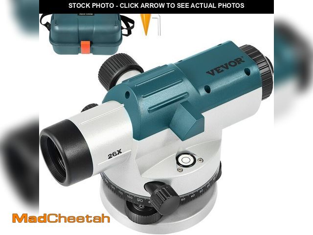Lot 74-13966734 - VEVOR Automatic Transit Level 26X Optical Survey Equipment Auto Level Kit High Precision Angle Level...
