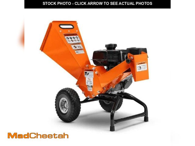 Lot 74-14376542 - SuperHandy Compact Wood Chipper Ã¢â¬â 3 in. Capacity, 7 HP Gas Engine, Reinforced Rotor for Heavy...