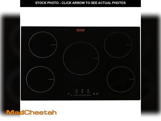 Lot 74-11915021 - VEVOR Electric Cooktop 30 in. 5 Burners Induction Stove Top 9200 Watt Built-in Magnetic Cooktop - UN...