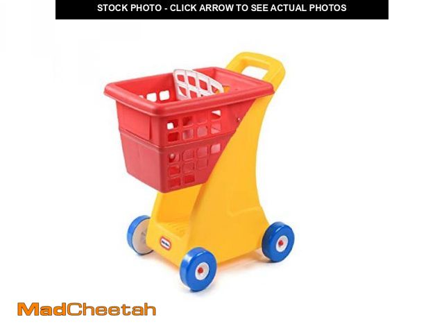 Lot 74-12396793 - Little Tikes Shopping Cart - Yellow/Red - UNUSED
