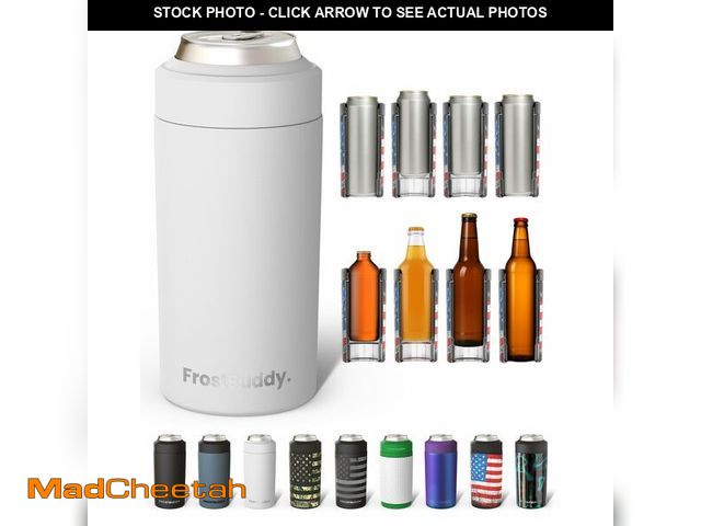 Lot 74-13949903 - Frost Buddy Universal Can Cooler - Fits all - Stainless Steel Can Cooler for 12 oz &amp; 16 oz Regul...