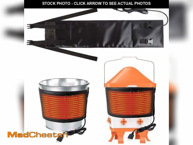 Lot 74-13539680 - 7" WÃâ30" L Chicken Water Heater Belt Strap, Energy Saving Heated Poultry Coop Waterer Warmer wit...