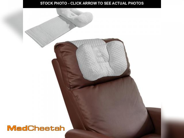 Lot 74-12439026 - MABOZOO Neck Pillows for Recliners with Pocket,Headrest Cushion for Neck Pain Relief and Cervical Su...