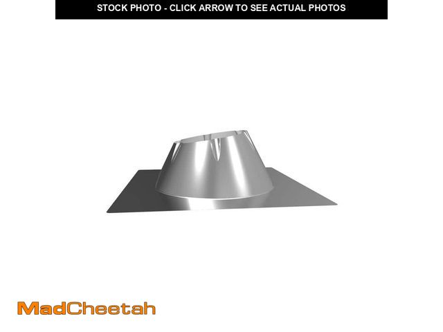 Lot 74-14598859 - DuraVent DuraPlus All-Fuel Chimney 6in. Diameter Roof Flashing, 0/12-6/12 6DP-F6 - UNUSED