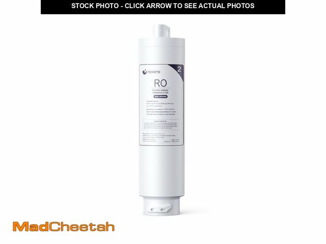 Lot 74-14062847 - NOVETE CRF0A-RO Countertop Water Filtration Replacement Filter, Reverse Osmosis Filter Cartridge, 12...