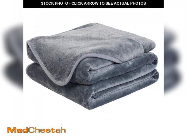 Lot 74-12121115 - Soft Twin Size Summer Blanket All Season Warm Fuzzy Microplush Lightweight Thermal Fleece Blankets f...