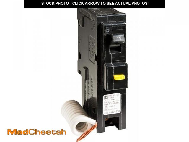Lot 74-12142343 - Homeline 15 Amp Single-Pole GFCI Circuit Breaker - UNUSED
