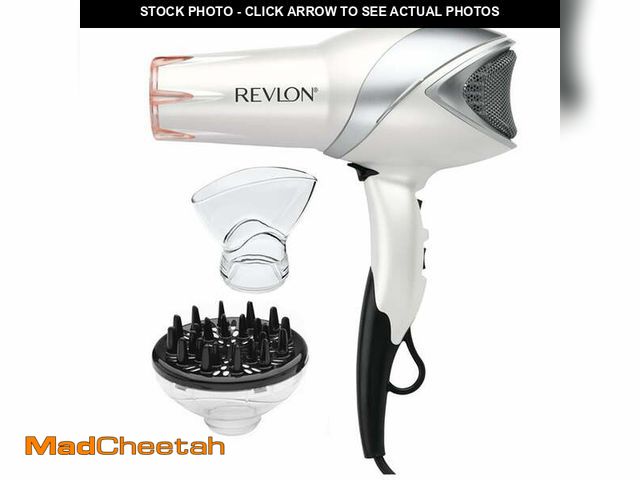 Lot 74-12860874 - Revlon 1875W Infrared Heat + Ceramic Hair Dryer, White - UNUSED
