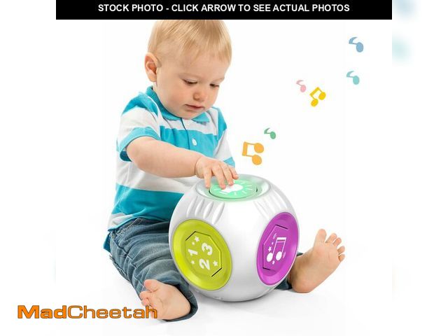 Lot 74-12709949 - Bilingual Educational Toys for 1 Year Old Boy Girl, Musical Learning Cube Baby Toy 6-9-12-18 Month, ...