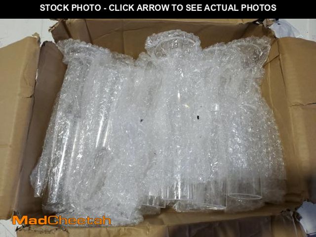 Lot 74-12129582 - Ciaell 24 Pack Plastic Champagne Flutes - Clear 6 Oz Disposable Champagne Glasses - Square Plastic T...