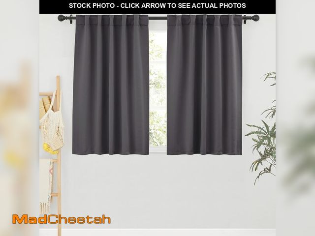 Lot 74-14301803 - RYB HOME Small Window Curtains Blackout, Privacy Thermal Insulating Drapes for Bedroom Bathroom Base...