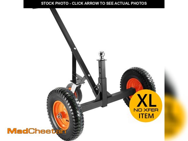 Lot 74-12558213 - VEVOR Adjustable Trailer Dolly 1000 lbs. Capacity with 2 in. Hitch Ball Carbon Steel Trailer Mover f...