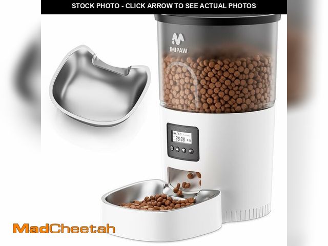 Lot 74-14268487 - IMIPAW Automatic Cat Feeder, 3L Timed Pet Dry Food Dispenser with Clog-Free Design, Auto Feeder for ...