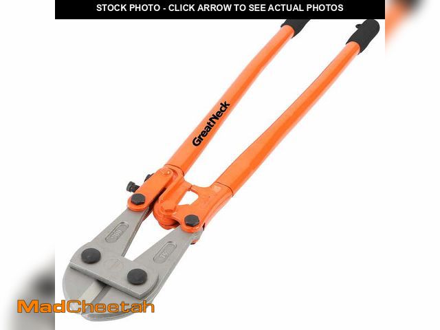 Lot 74-14604634 - GreatNeck Steel Bolt Cutters, Orange, 36 inch - UNUSED