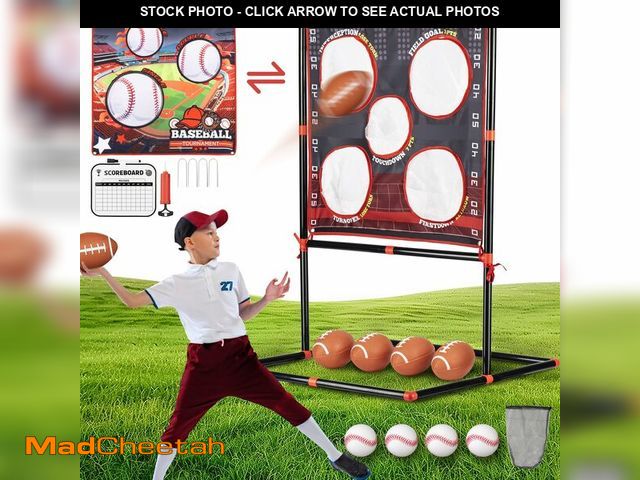 Lot 74-12718654 - VROGTIK Football Toss Game for Kids Ages 3-8 - Outdoor Toy for Backyard, Beach &amp; Camping for Tod...