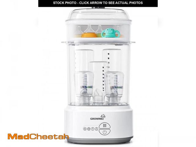 Lot 74-12307357 - GROWNSY Bottle Sterilizer and Dryer, Compact Electric Steam Baby Bottle Sterilizer (Esterilizador de...