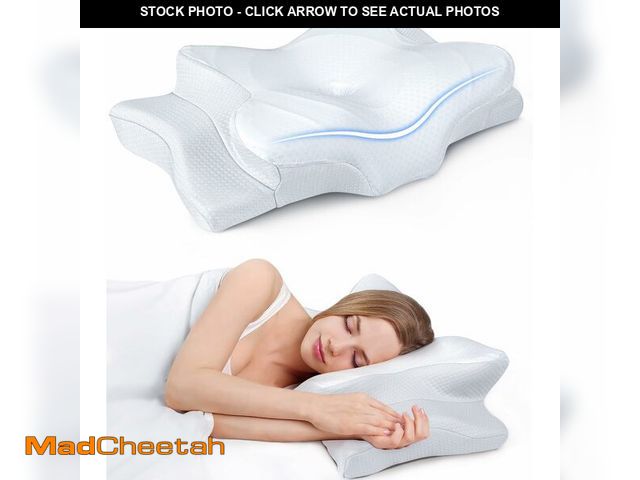 Lot 74-14386167 - Ultra Pain Relief Cooling Pillow for Neck Support, Adjustable Cervical Pillow Cozy Sleeping, Odorles...