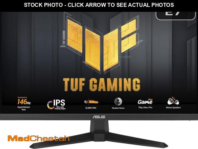 Lot 74-12137462 - ASUS TUF Gaming 27" 1080P Monitor (VG279QE5A) - Full HD, Overclock to 144Hz, 1ms, IPS, Extreme Low M...
