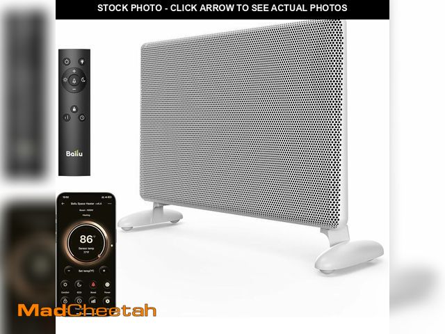 Lot 74-13709203 - Ballu Mica Infrared Space Heater Indoor Use,Large Room Panel Heater with Programmable Thermostat,WiF...