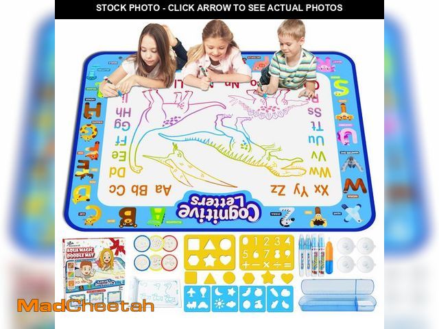 Lot 74-14209993 - Jasonwell Aqua Water Doodle Mat 40 X 32 Inches Large Magic Drawing Doodling Mat Coloring Mat Educati...