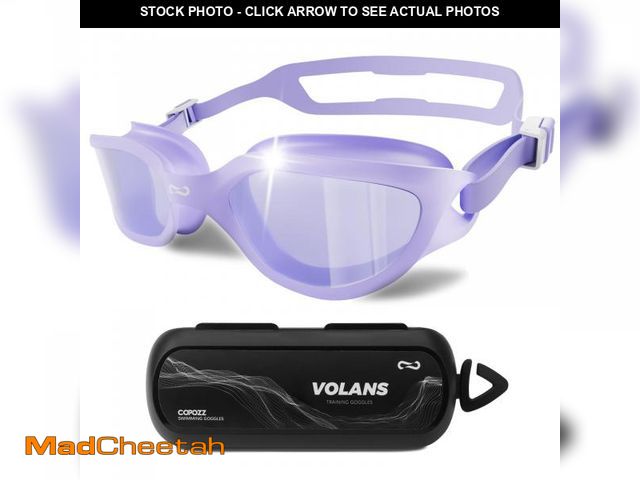 Lot 74-11548394 - COPOZZ Women's Swim Goggles, Swimming Goggles Anti-fog No Leaking UV Protection for Adult Women - Pu...