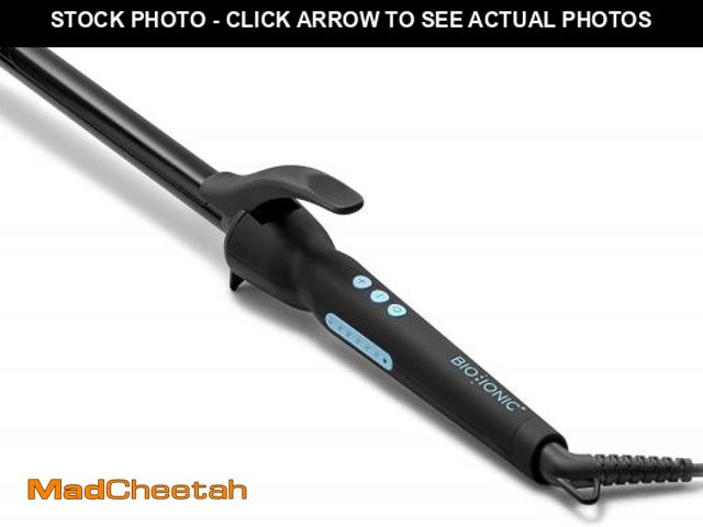 Lot 74-12045492 - Bio Ionic Long Barrel Styler, 0.75" Curling Iron with Moisture Heat Technology &amp; NanoIonic MX, V...