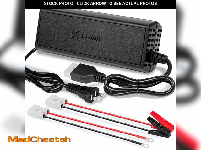 Lot 74-14207006 - BROODAY 20A 12V LiFePO4 Battery Charger, 14.6V Lithium Battery Charger with M8 Terminals &amp; Allig...
