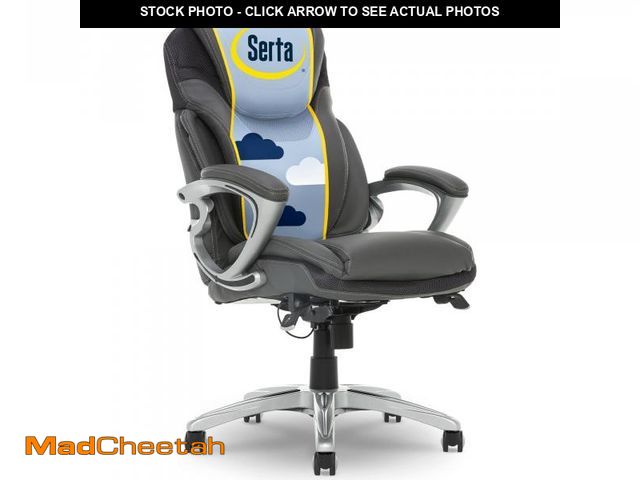 Lot 74-12272329 - Serta Bryce Executive Office Chair, Ergonomic Computer DeskChairs with Patented AIR Lumbar Support, ...