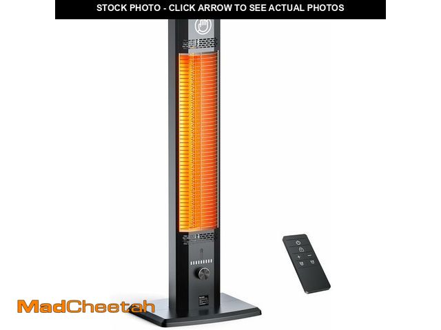 Lot 74-12902374 - AIRTHRYL 42 INCH Patio Heater, 1500W Outdoor Heater, 9 Heat Levels &amp; 9 Hour Timer, 1S Instant He...