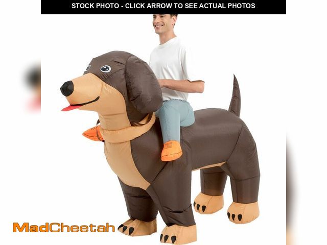 Lot 74-13628466 - One Casa Inflatable Dog Costume Adult,Blow Up Dachshund Suit,Ride On Halloween Costumes for Men Wome...