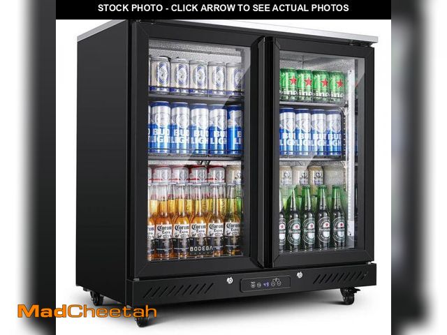 Lot 74-12537949 - BODEGA 35 in. 7.7 Cu. ft. 32ÃÂ°F-50ÃÂ°F Back Bar Cooler Commercial Display Bar Fridge with LED Lig...