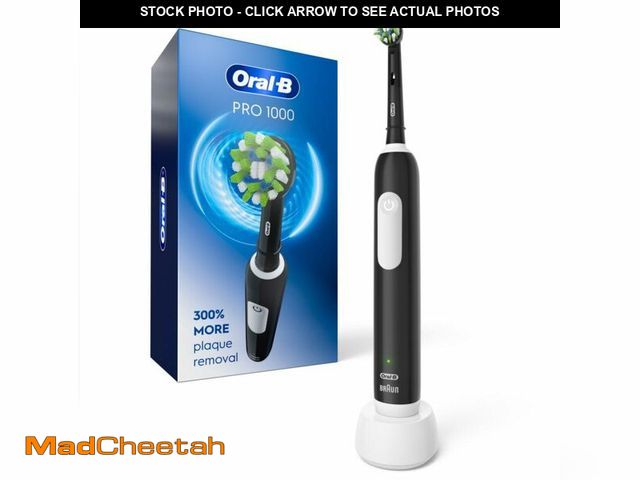 Lot 74-13546817 - Oral-B Pro 1000 Rechargeable Electric Toothbrush, Black - UNUSED